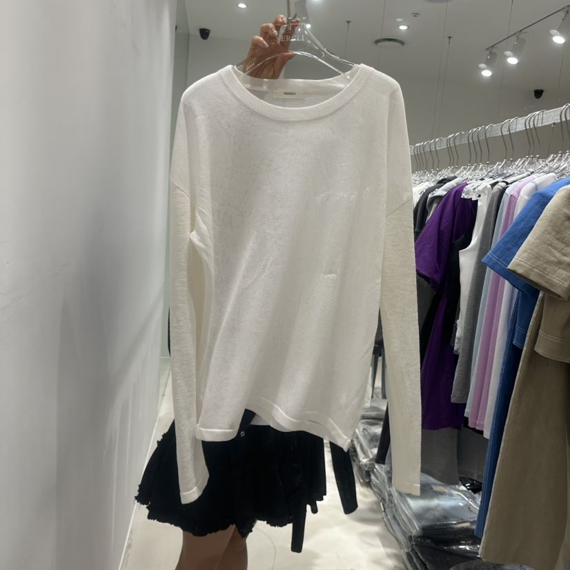 NEROLI 36韓國代購女裝新款26春夏職業人氣熱賣針織衫透明NEROLI 36針織衫