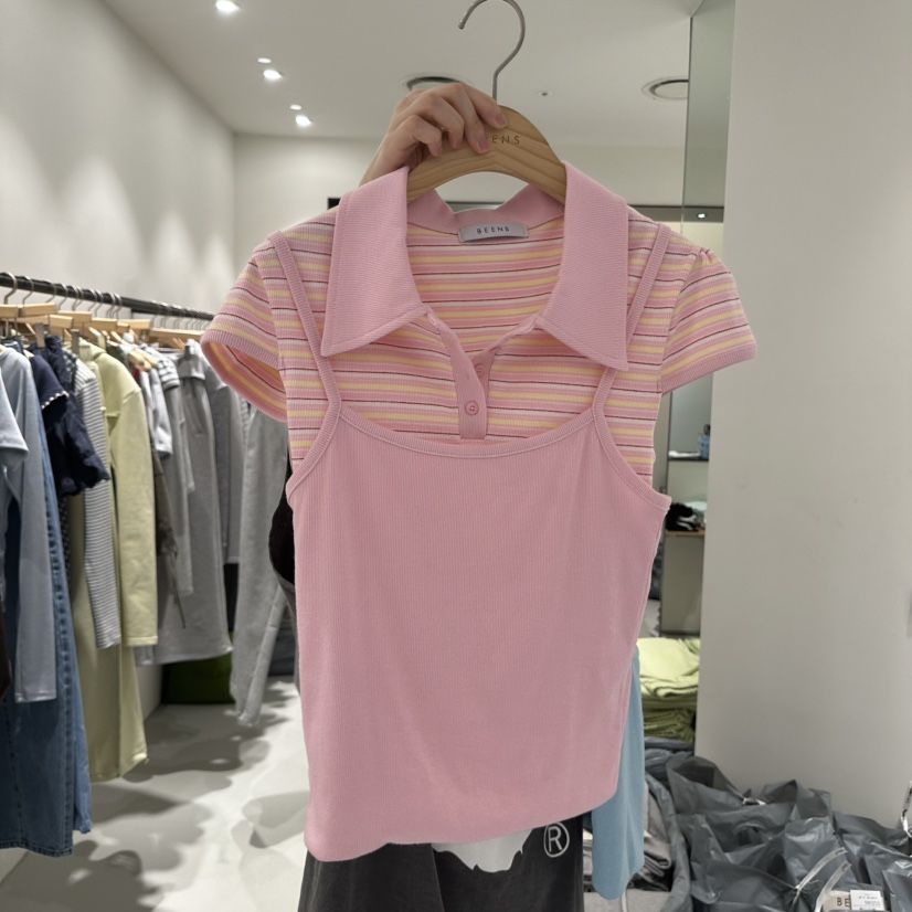 BEENS韓國代購女士新品職業26春夏人氣推薦熱賣休閑時尚T恤BEENST恤