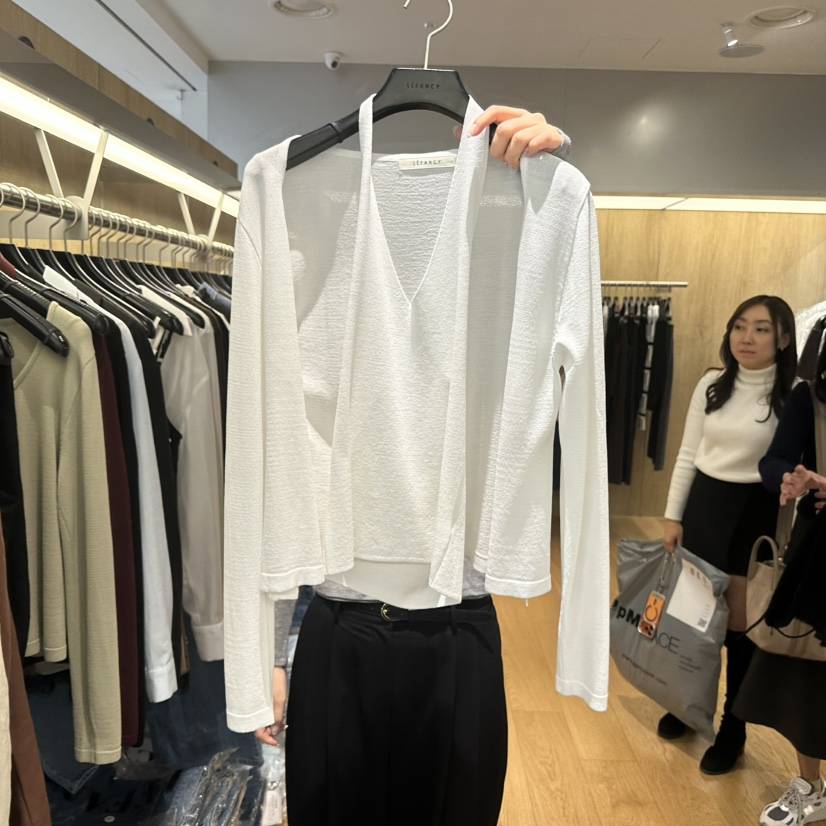 LEFANCY韓國代購女裝新品時尚26春夏熱賣職業針織衫不含內搭LEFANCY針織衫