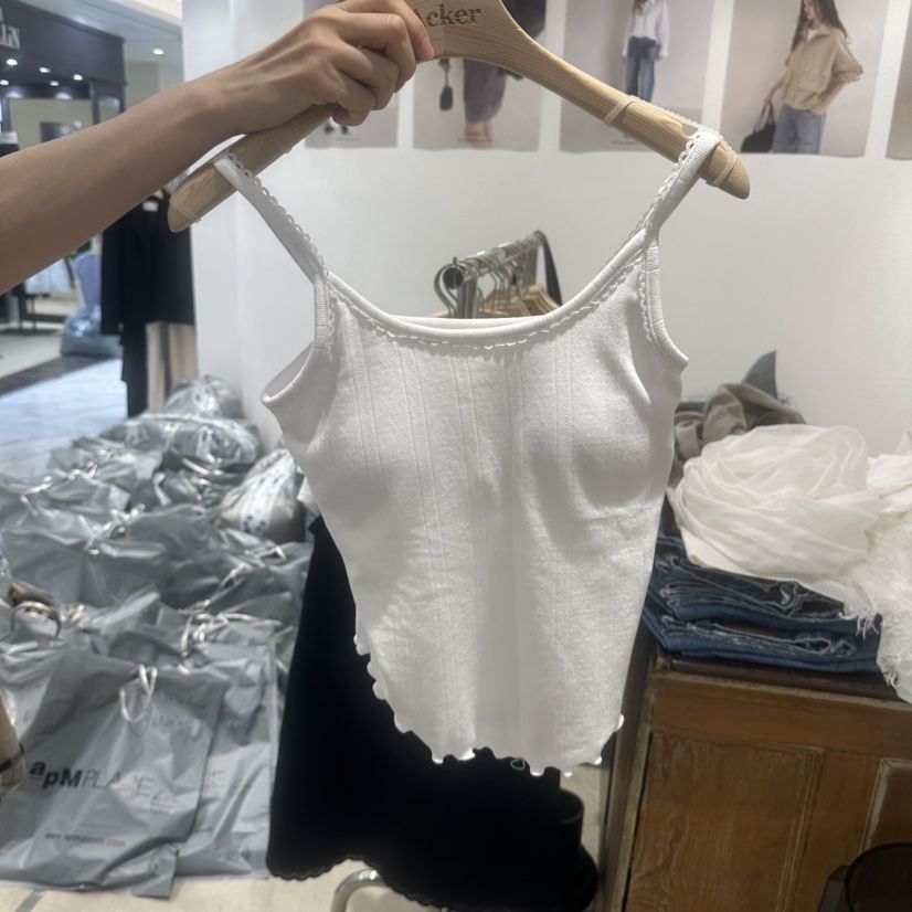 ACKER韓國直郵實拍女裝新款人氣26春夏休閑職業吊帶背心鏤空ACKER吊帶/背心