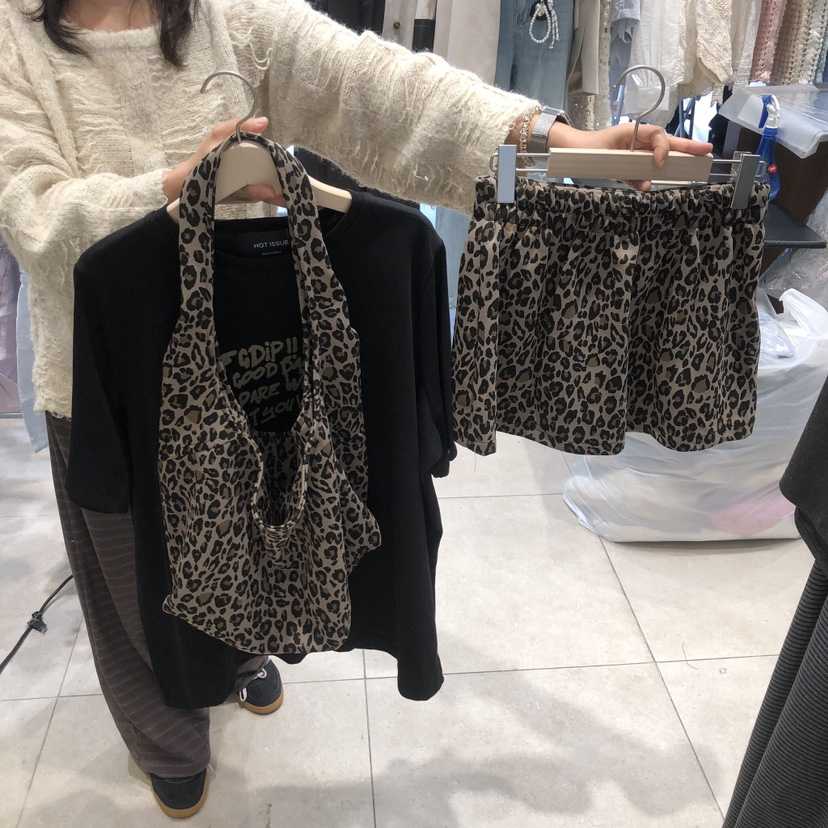 DREAM GIRIS/HOT PLACE韓國東大門代購女士新款熱賣套裝含包套裝豹紋DREAM GIRIS/HOT PLACE套裝