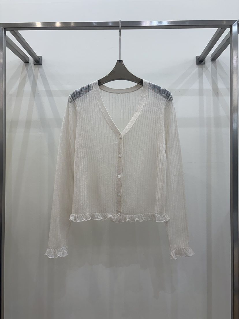 CICI韓國代購女裝新品熱賣時尚推薦26春夏針織衫褶邊針織Ci Ci針織衫