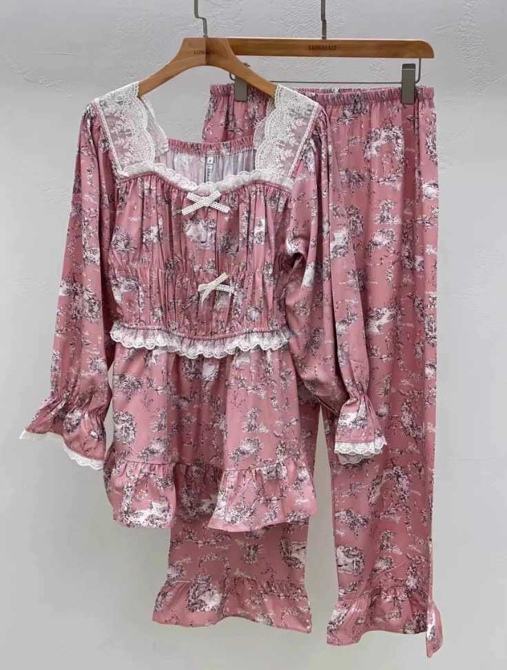 LUNALUZ-L韓國代購女裝新款推薦熱賣26春夏職業睡衣套裝LUNALUZ睡衣