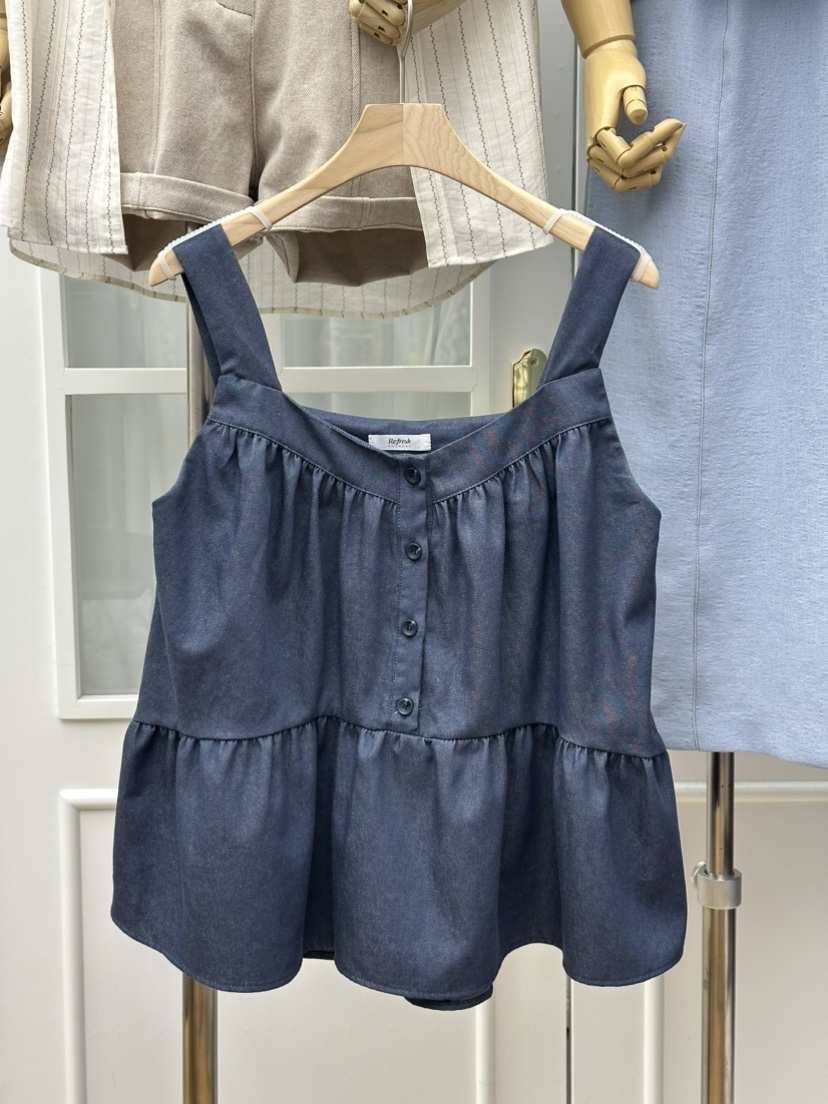 RE:FRESH-L韓國直郵實拍女士新品熱賣時尚人氣休閑吊帶背心RE:FRESH吊帶/背心