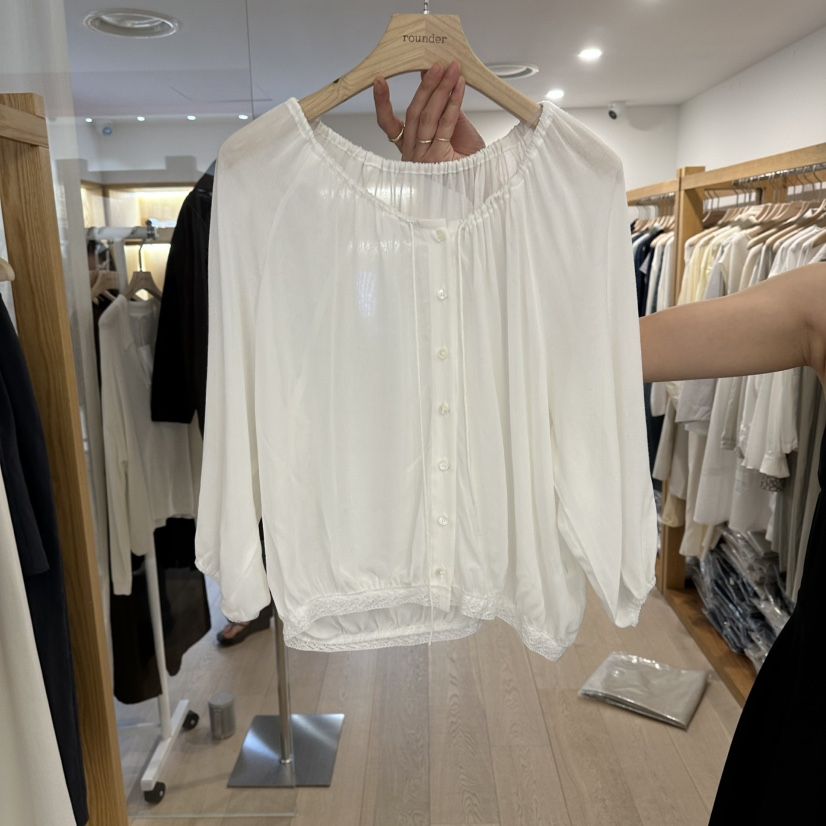 ROUNDER韓國代購女士新款熱賣推薦職業休閑26春夏襯衫蕾絲衫ROUNDER襯衫/蕾絲衫
