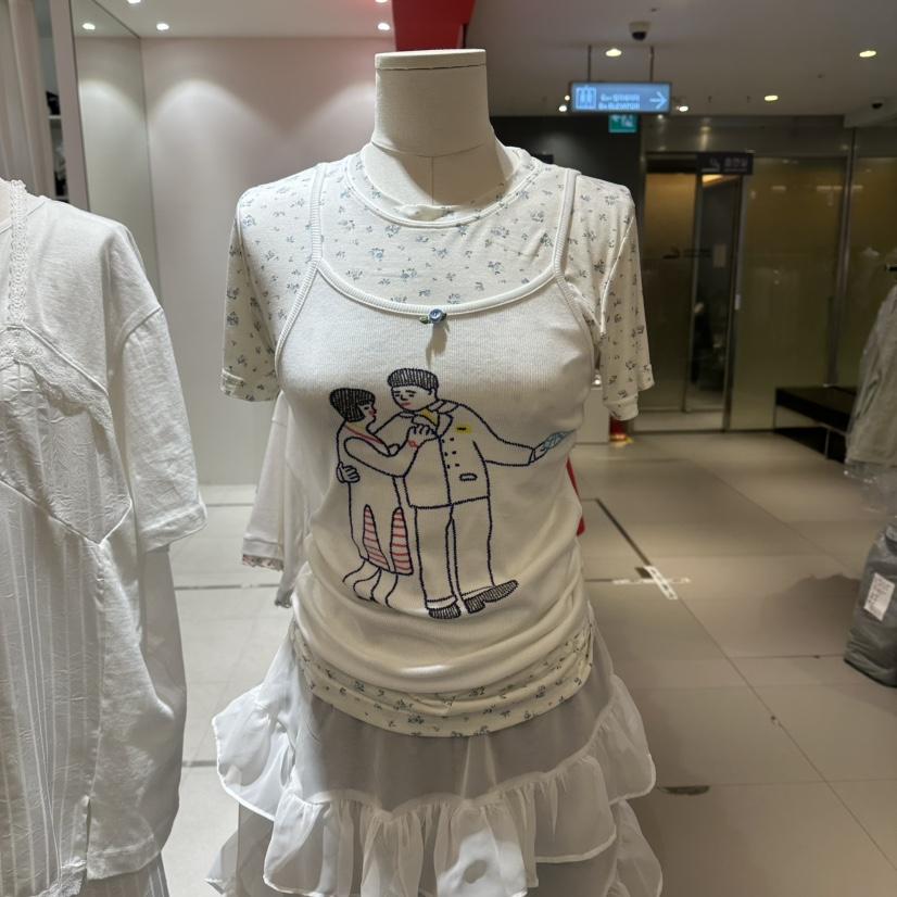 MINI UNNI韓國代購女士新品熱賣26春夏職業休閑時尚人氣T恤MINI UNNIT恤