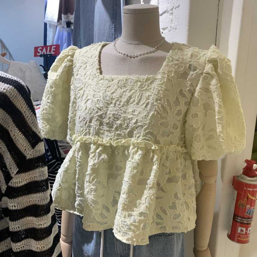 OZ韓國直郵女裝新品休閑26春夏熱賣人氣時尚職業襯衫蕾絲衫OZ.ounce襯衫/蕾絲衫