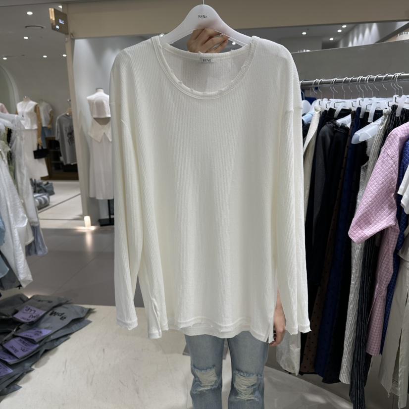 BENE韓國直郵實拍女裝新款推薦熱賣26春夏時尚人氣長袖T恤BENE長袖T恤