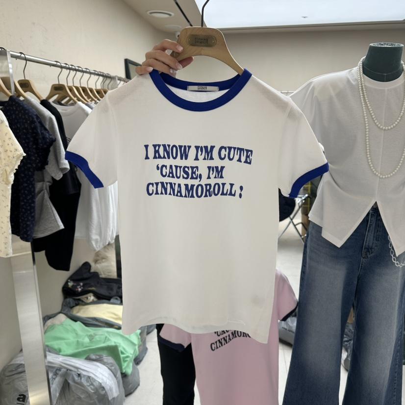 FORMING-P韓國東大門直郵女裝新款職業推薦休閑T恤插肩袖FORMING-PT恤