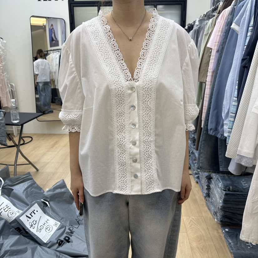 ARR韓國直郵實拍女裝新品推薦時尚26春夏熱賣人氣襯衫蕾絲衫ARR襯衫/蕾絲衫