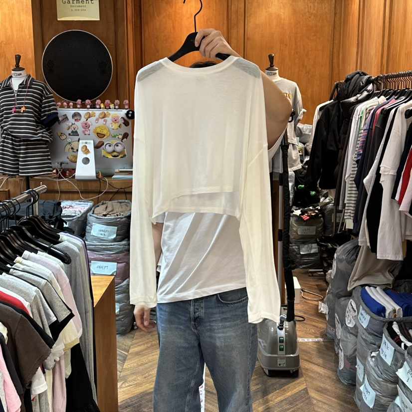 GARMENT-P韓國東大門直郵女士新款時尚休閑職業熱賣長袖T恤GARMENT長袖T恤