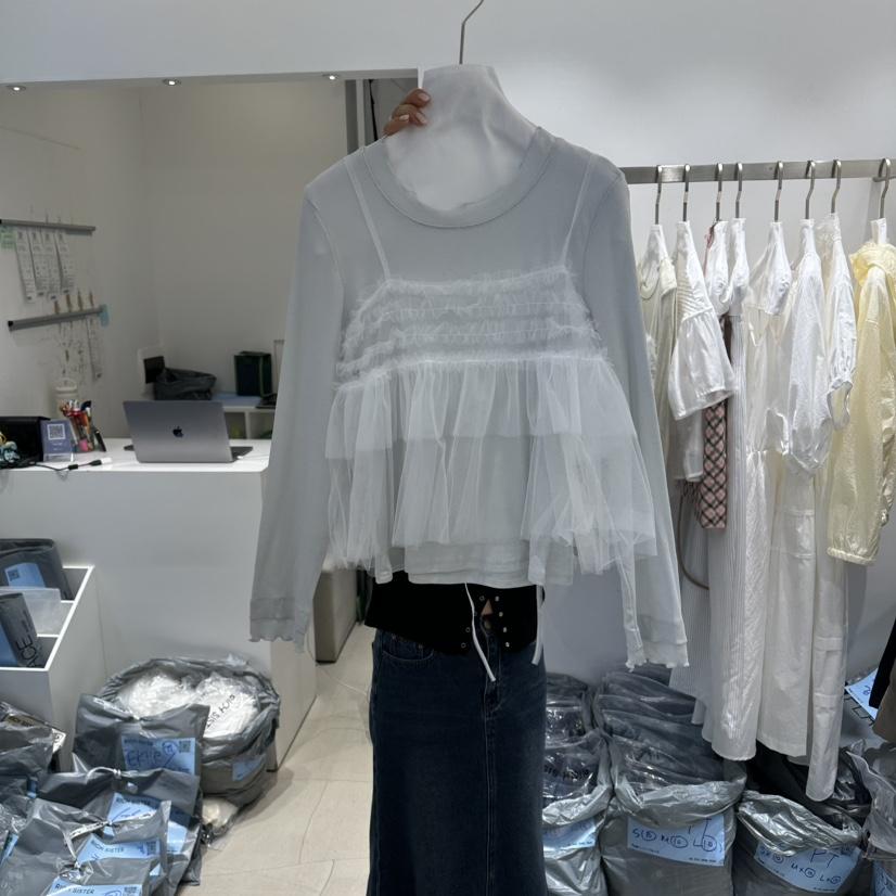 RICH SISTER韓國代購女裝新款熱賣休閑時尚套裝套裝透明RICH SISTER套裝