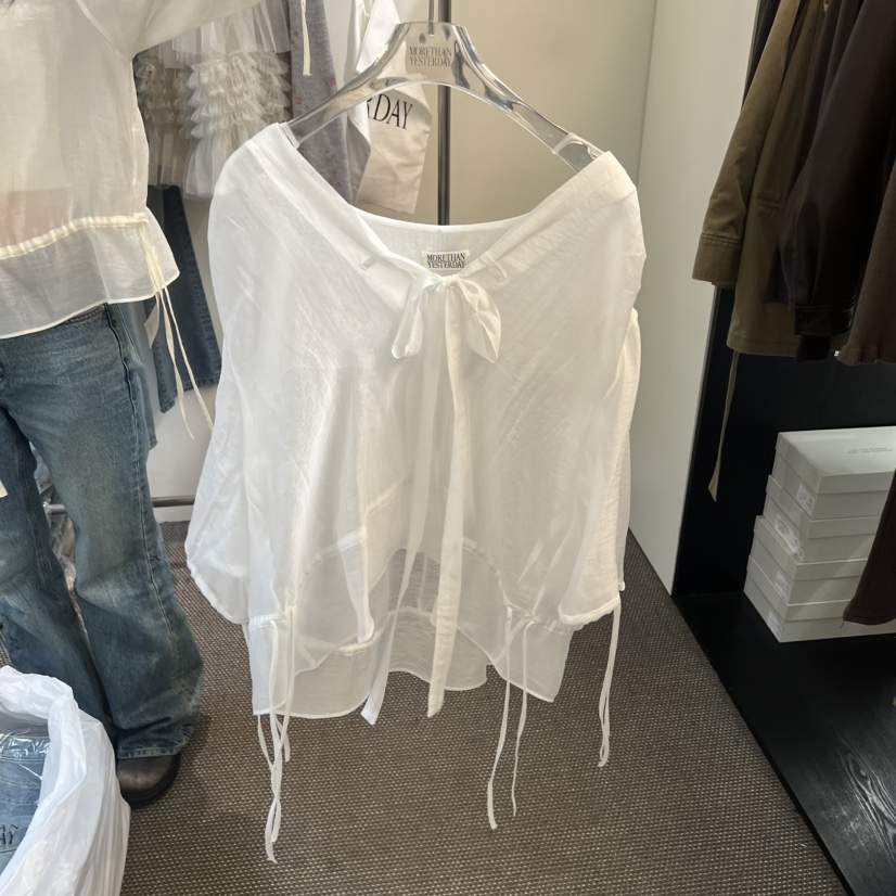 MORE THAN YESTERDAY/LOVE YOU SO MUCH韓國代購女士新品職業襯衫蕾絲衫LYSM/MORE THAN YESTERDAY襯衫/蕾絲衫