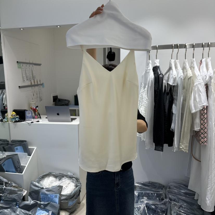 RICH SISTER韓國東大門直郵女士新品熱賣推薦吊帶背心緞面RICH SISTER吊帶/背心