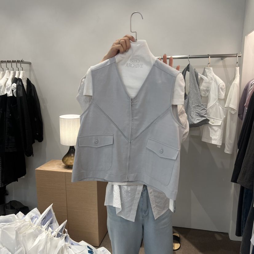 SIHO ARCHIVE韓國東大門代購女裝新款職業26春夏馬甲蕾絲SIHO ARCHIVE馬甲