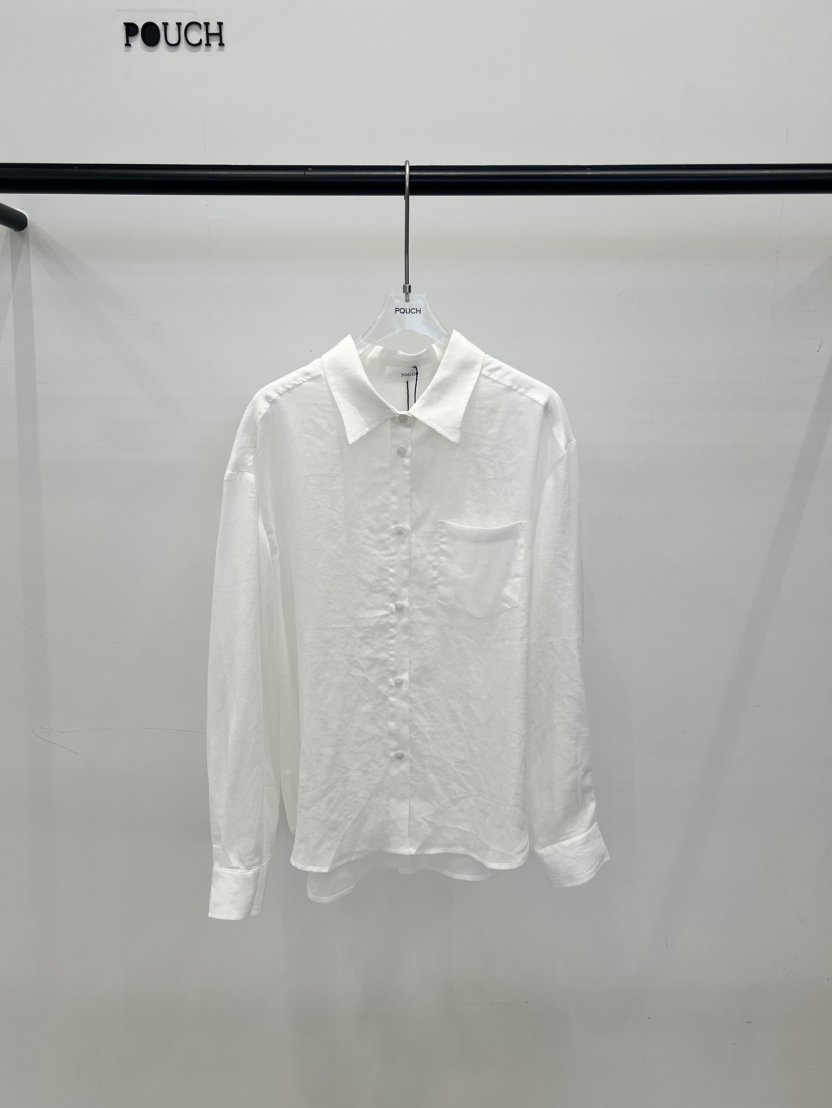 POUCH韓國東大門直郵女士新款人氣職業時尚熱賣襯衫蕾絲衫POUCH襯衫/蕾絲衫