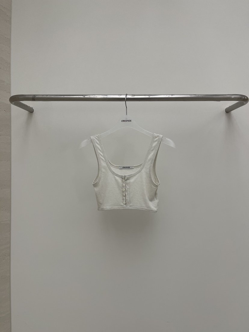 ATMOSPHERE韓國直郵女裝新品休閑26春夏推薦吊帶背心紐扣ATMOSPHERE/BLING吊帶/背心