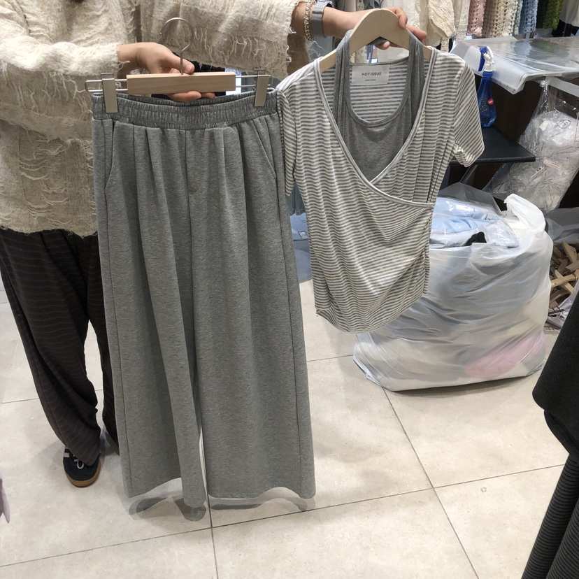 DREAM GIRIS/HOT PLACE韓國東大門直郵女士新品推薦套裝假兩件套裝DREAM GIRIS/HOT PLACE套裝