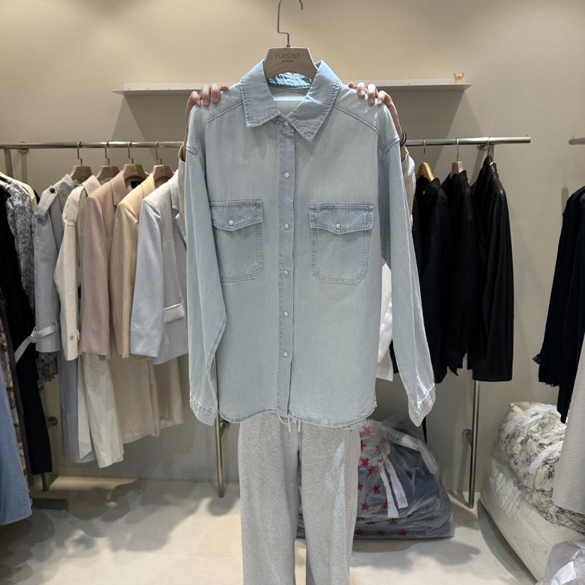 HER/PLAYLIST韓國直郵實拍女士新品26春夏時尚襯衫蕾絲衫HER/PLAYLIST襯衫/蕾絲衫