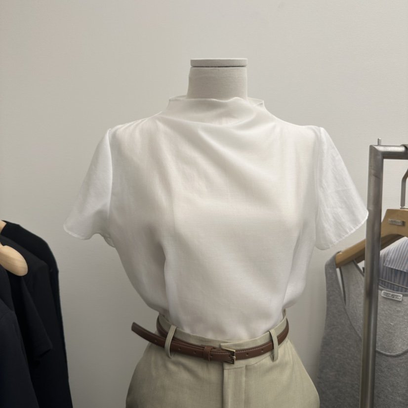 MER韓國代購女士新品職業人氣推薦熱賣26春夏時尚襯衫蕾絲衫MER/ANGELO BIANCO襯衫/蕾絲衫