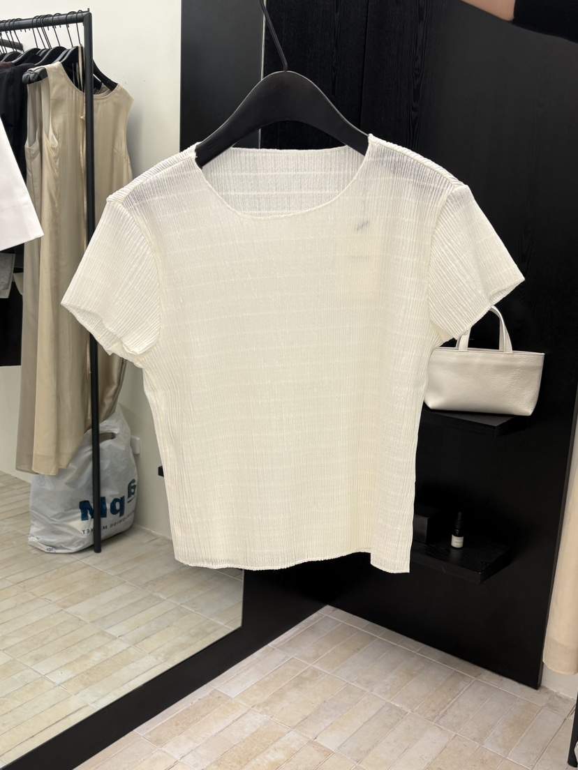 MOANI韓國直郵女士新品人氣推薦職業26春夏時尚熱賣T恤褶皺MOANIT恤