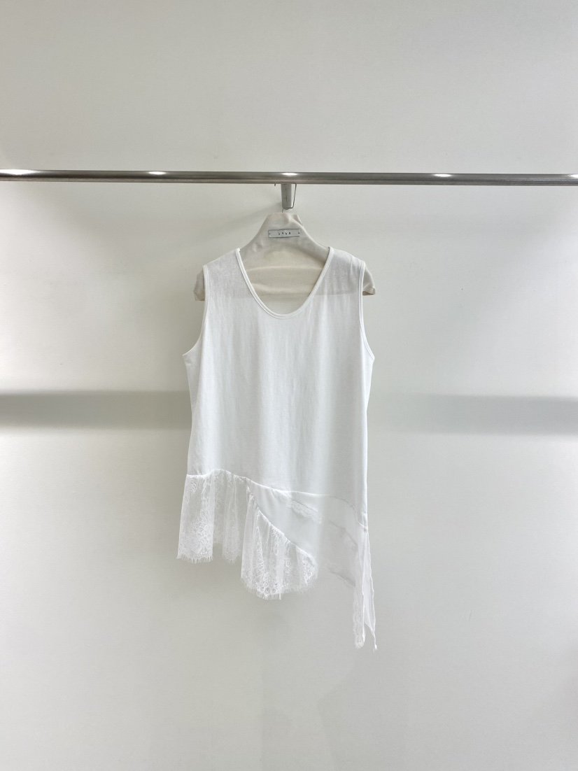 1968韓國代購女士新品時尚推薦職業人氣吊帶背心不對稱蕾絲1968/YEOUYA吊帶/背心