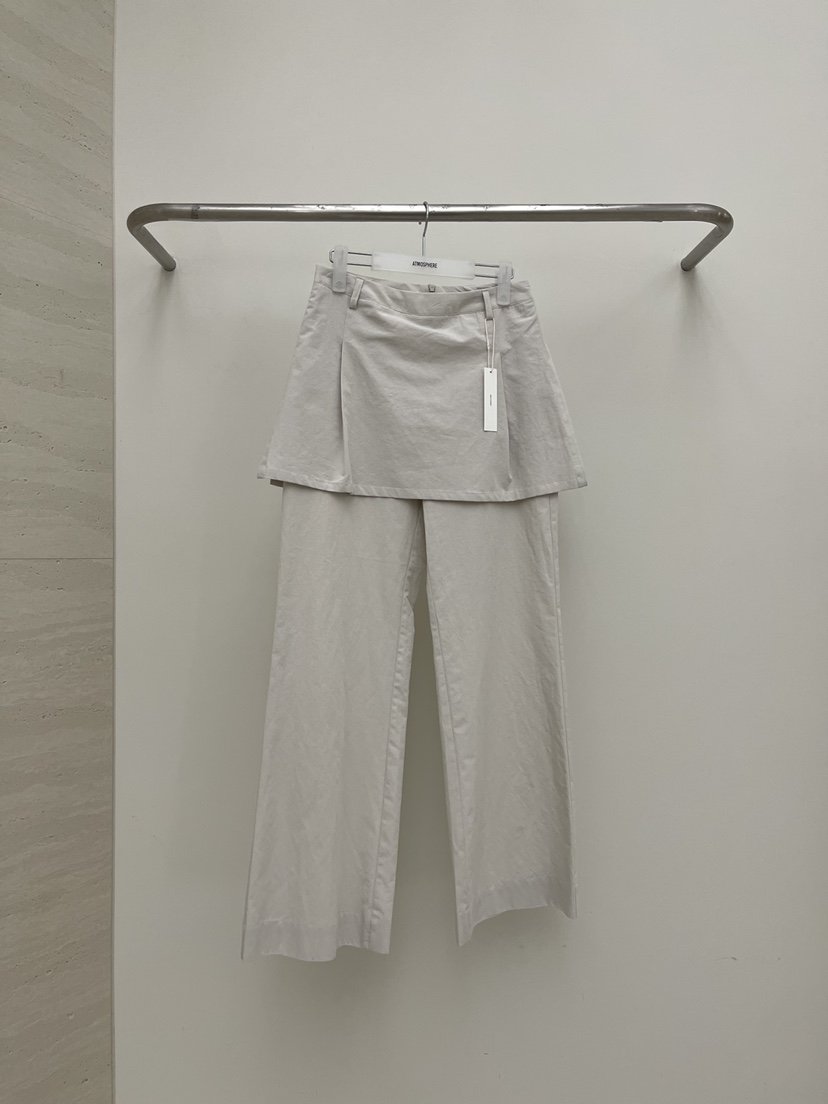 ATMOSPHERE韓國直郵女士新品職業休閑推薦熱賣人氣裙褲亞麻ATMOSPHERE/BLING裙褲