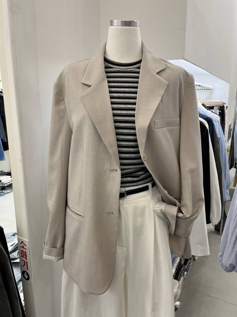 LEMATIN韓國代購女裝新款休閑熱賣職業推薦夾克不含內搭亞麻LEMATIN夾克