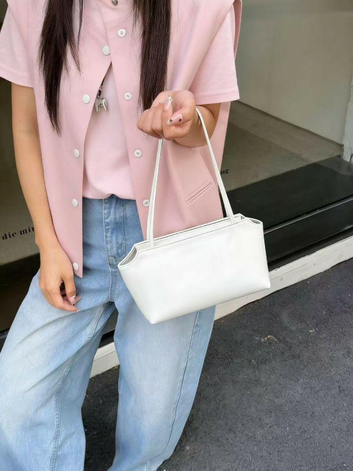 TROUVAILLE韓國代購女裝新品時尚26春夏熱賣單肩斜跨包羊皮TROUVAILLE單肩/斜跨包