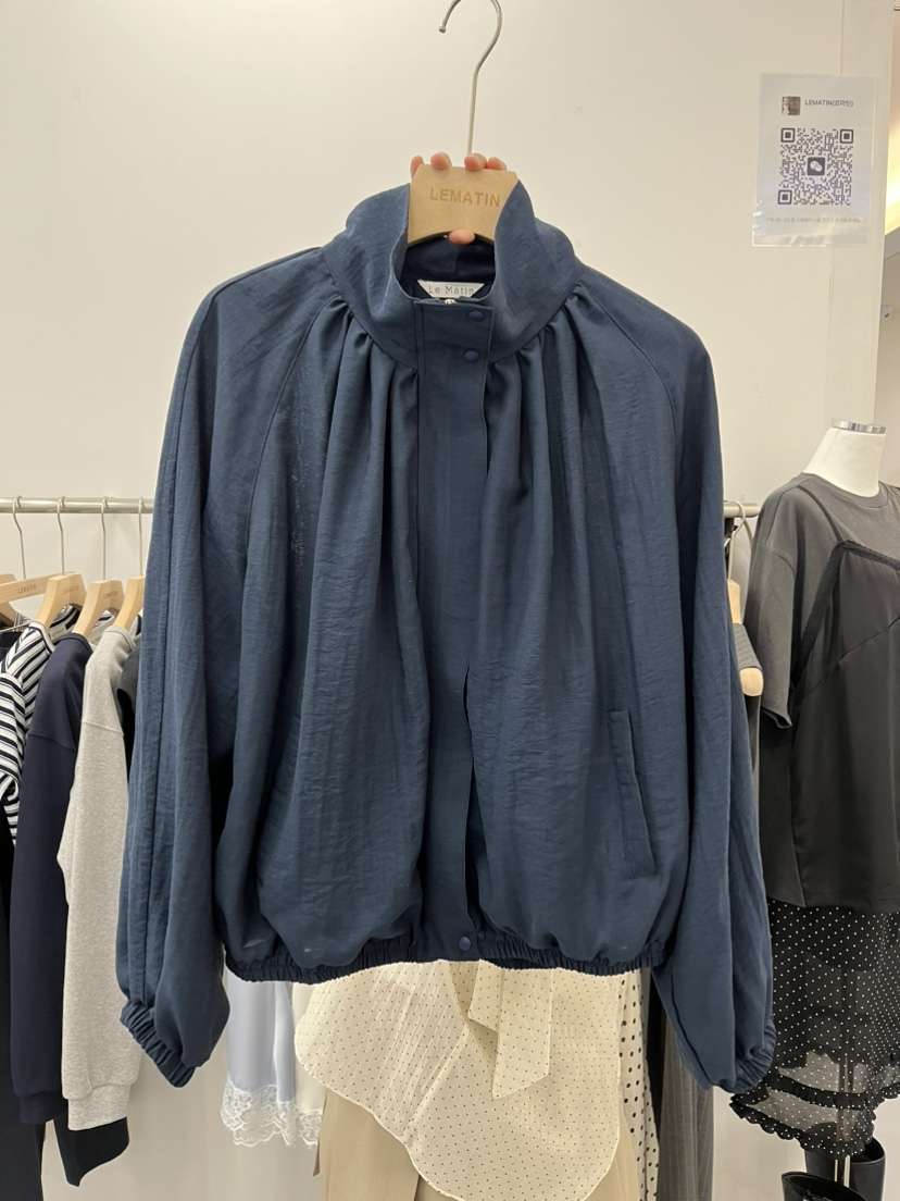 LEMATIN韓國代購女士新品人氣熱賣推薦休閑職業夾克褶皺亞麻LEMATIN夾克