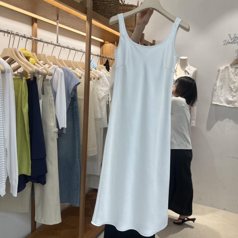 VELVET UNDERGROUND韓國直郵女裝新品職業時尚連衣裙緞面VELVET UNDERGROUND連衣裙