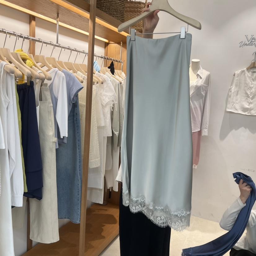 VELVET UNDERGROUND韓國東大門代購女士新品26春夏半身裙中短裙VELVET UNDERGROUND半身裙/中短裙