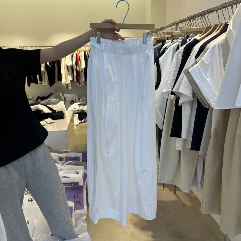 EYEFUL-Q韓國代購女士新款熱賣休閑推薦職業人氣長裙含腰繩eyeful長裙