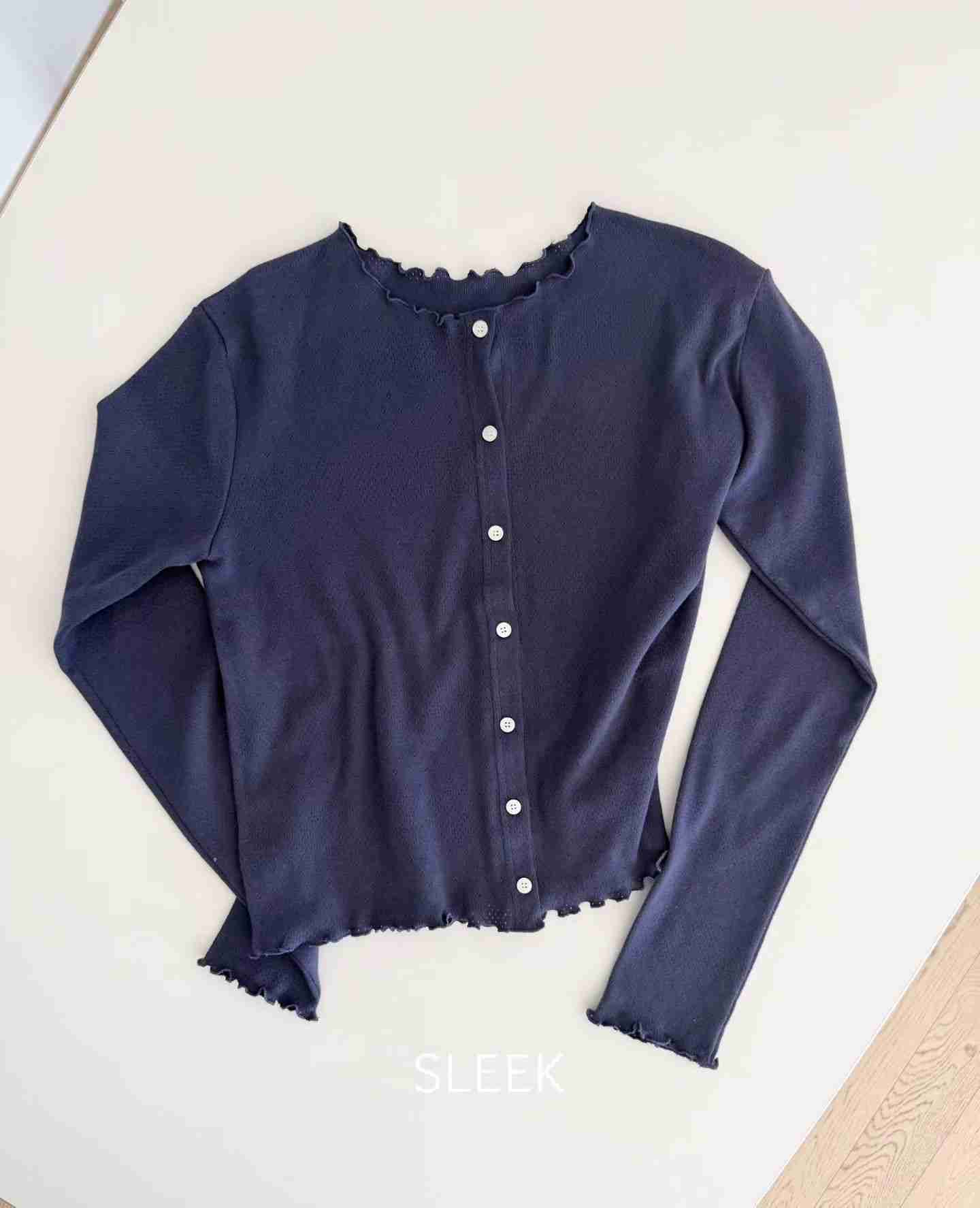 SLEEK-슬릭-OT韓國直郵實拍女裝新款時尚職業針織衫開衫SLEEK針織衫