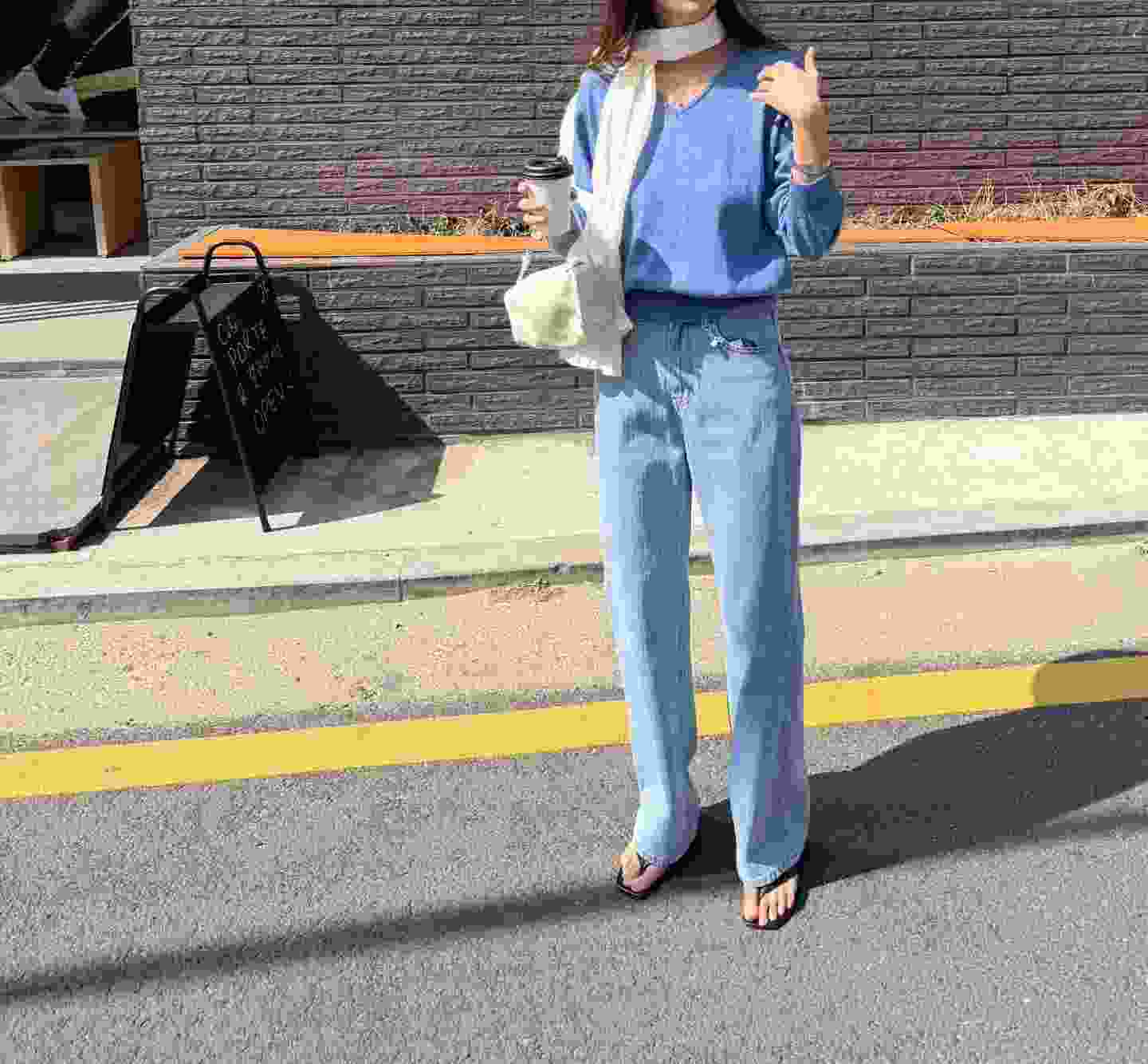 SLEEK-슬릭-OT韓國東大門直郵女士新款人氣推薦熱賣牛仔褲SLEEK牛仔褲