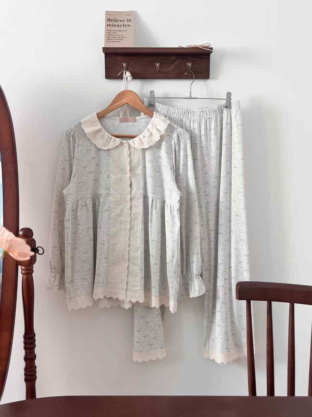 VICTORIA-P韓國代購女裝新款熱賣時尚推薦人氣睡衣兩件套VICTORIA睡衣