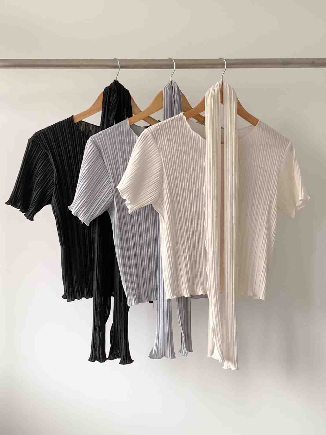 SUNDAY/FF韓國東大門直郵女裝新款26春夏熱賣職業T恤含脖帶SUNDAY/FFT恤