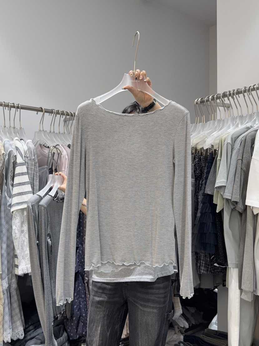 LOOKK/MIMME韓國東大門代購女裝新品熱賣休閑人氣長袖T恤LOOKK/MIMME長袖T恤