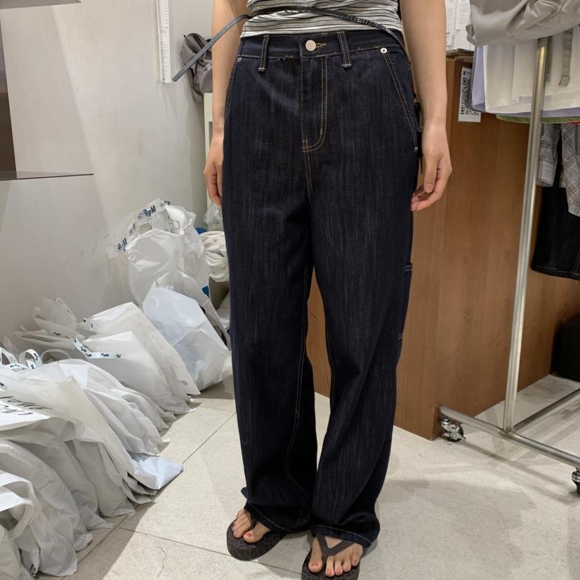 TEMPTING韓國直郵實拍女裝新品熱賣人氣職業牛仔褲不褪色TEMPTING牛仔褲