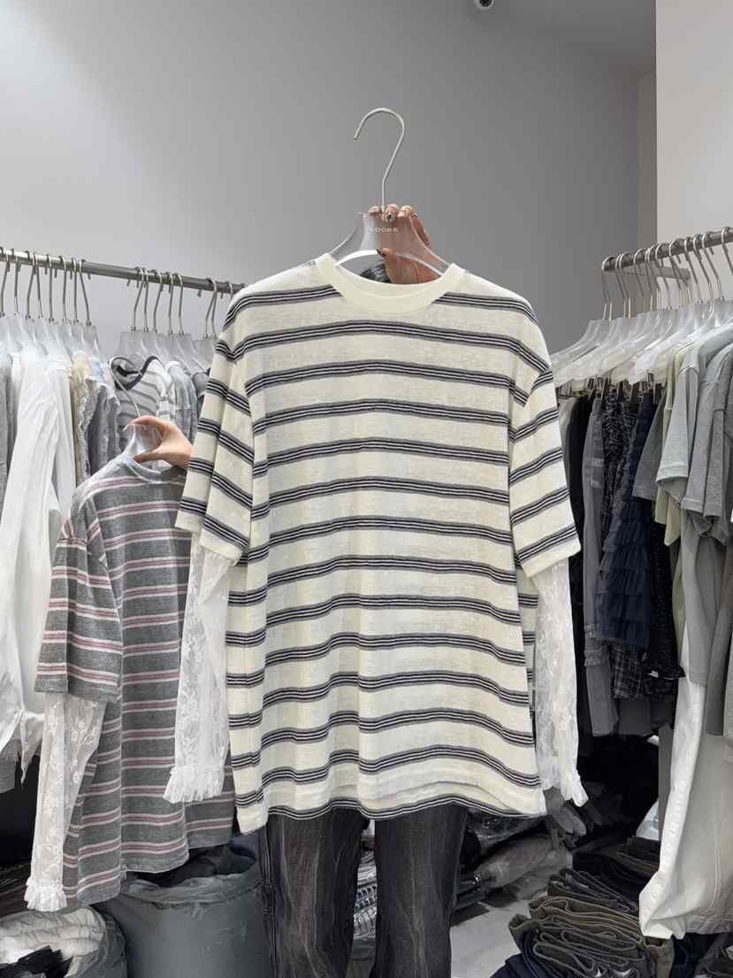 LOOKK/MIMME韓國代購女士新品26春夏熱賣推薦長袖T恤假兩件LOOKK/MIMME長袖T恤