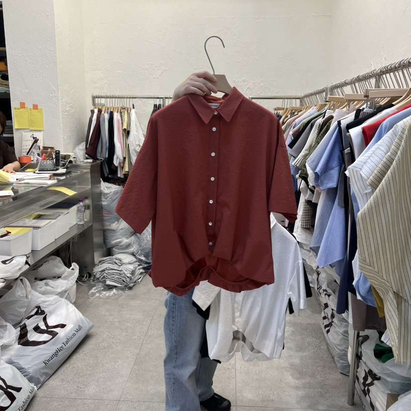 DA YLOG韓國直郵女裝新品時尚職業26春夏襯衫蕾絲衫寬松DA YLOG襯衫/蕾絲衫