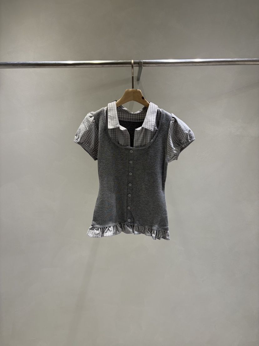 TOO HOT韓國直郵實拍女士新品26春夏熱賣襯衫蕾絲衫假兩件TOO HOT襯衫/蕾絲衫