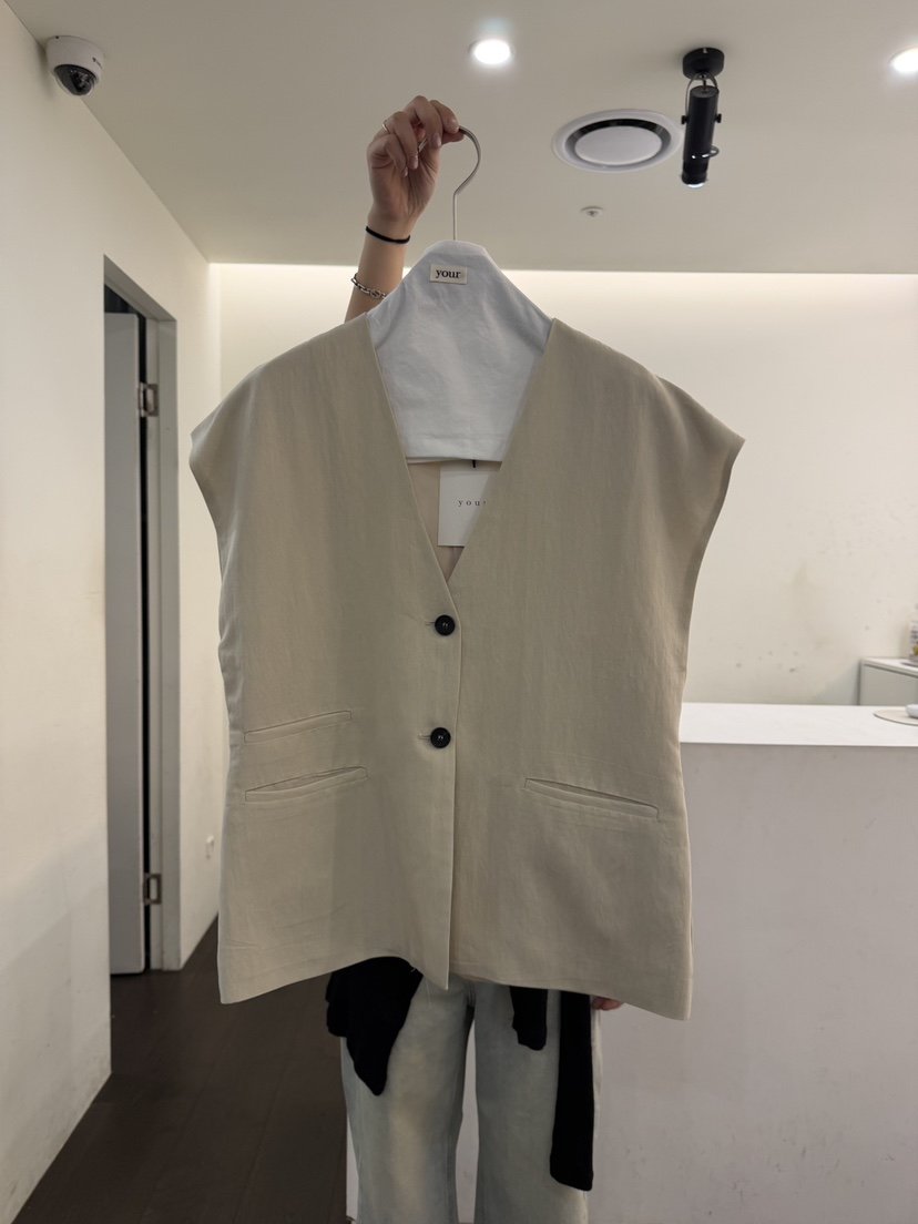 YOUR-P韓國東大門代購女裝新款休閑熱賣推薦26春夏職業馬甲YOUR-P馬甲