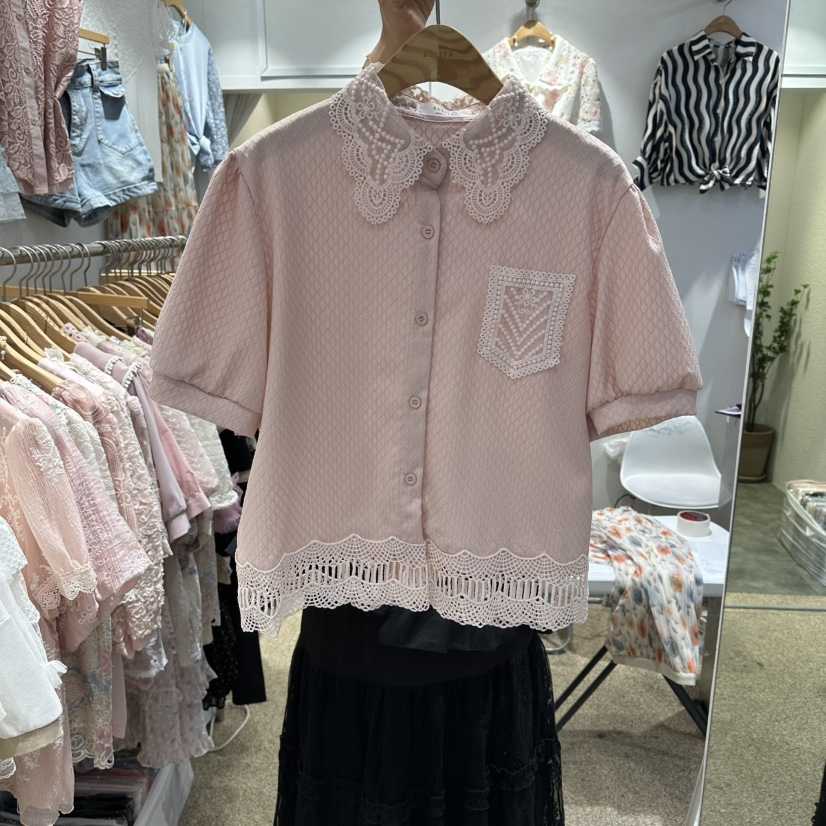 BELITA韓國直郵女士新品推薦26春夏休閑人氣職業襯衫蕾絲衫BELITA襯衫/蕾絲衫