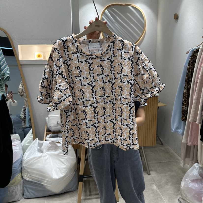 NEAR韓國東大門直郵女裝新款時尚職業推薦26春夏熱賣休閑T恤NEART恤