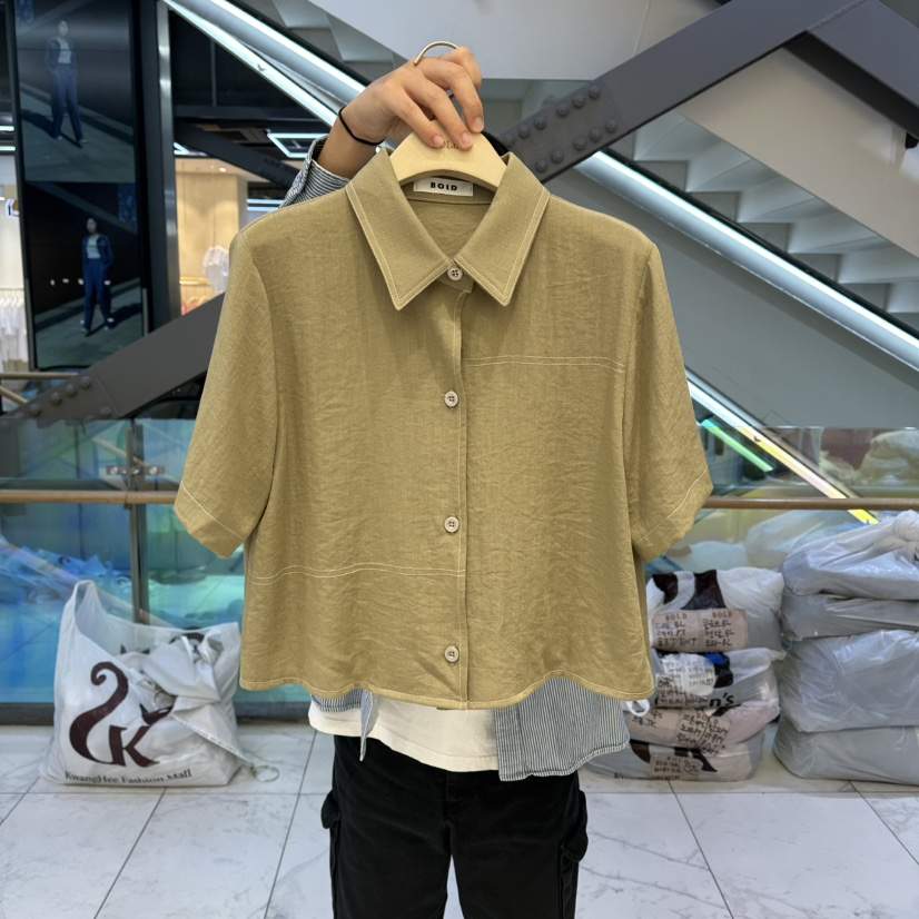 BOLD韓國東大門直郵女裝新品職業26春夏人氣熱賣襯衫蕾絲衫BOLD襯衫/蕾絲衫