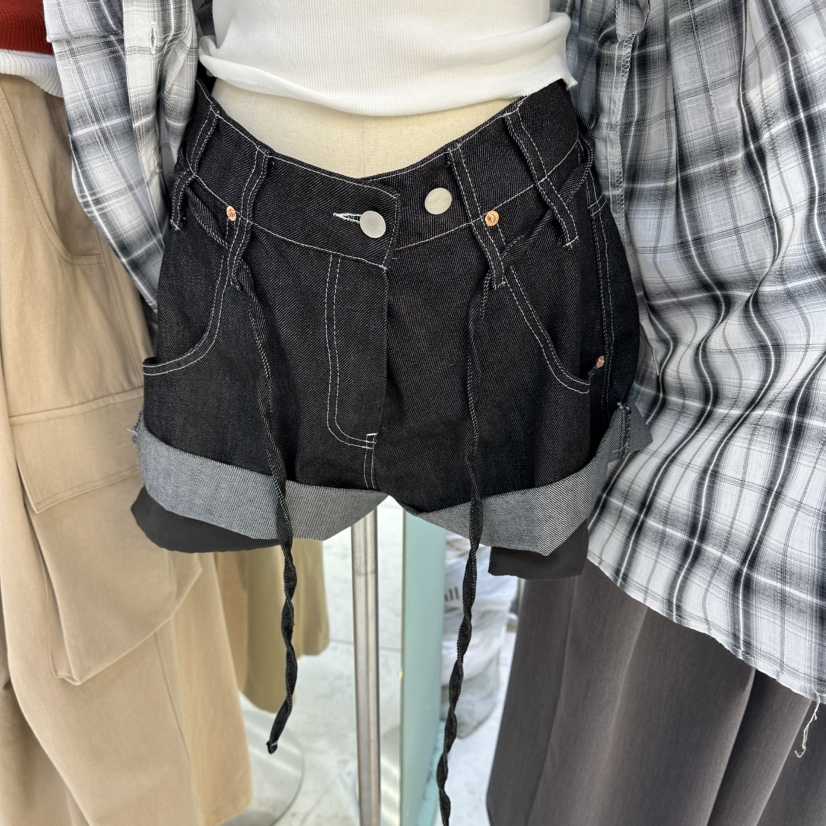 ROMANTIC NEWYORK韓國直郵實拍女士新品26春夏短褲不褪色ROMANTIC NEWYORK短褲