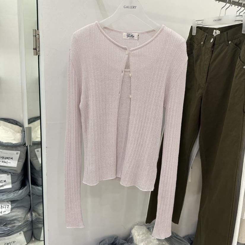 GALLERY-P韓國東大門代購女裝新品職業推薦針織衫開衫羅紋GALLERY-P針織衫