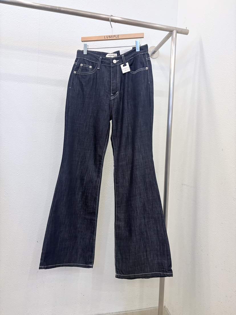 LUMIPLE韓國東大門代購女裝新款時尚職業人氣推薦休閑牛仔褲LUMIPLE牛仔褲