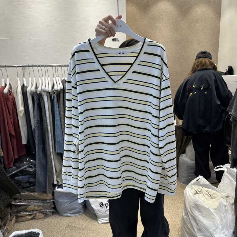 HEIL韓國東大門直郵女士新品職業人氣熱賣推薦26春夏長袖T恤HEIL長袖T恤